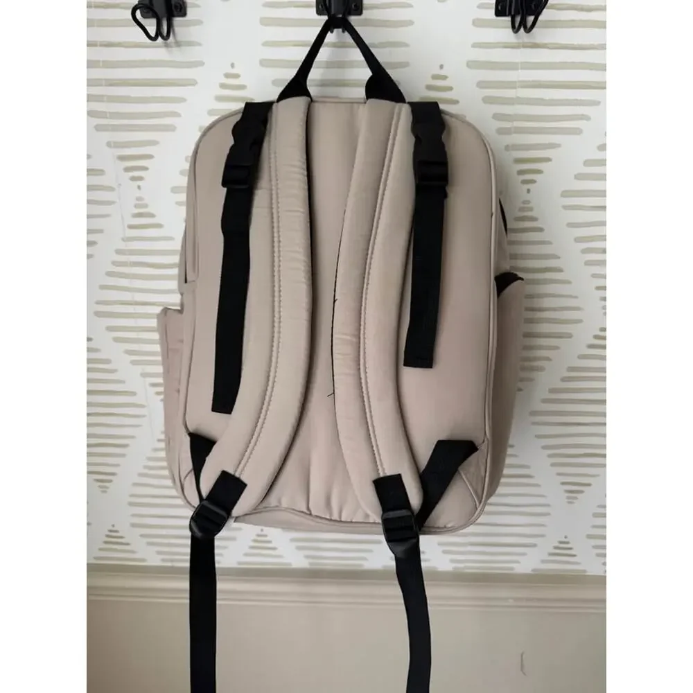 Baby Brezza Quilted Puffer Backpack Diaper Bag - Taupe